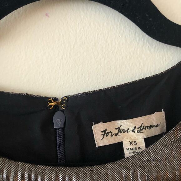 For Love & Lemons Marion Mini Dress in Gunmetal - Picture 6 of 7